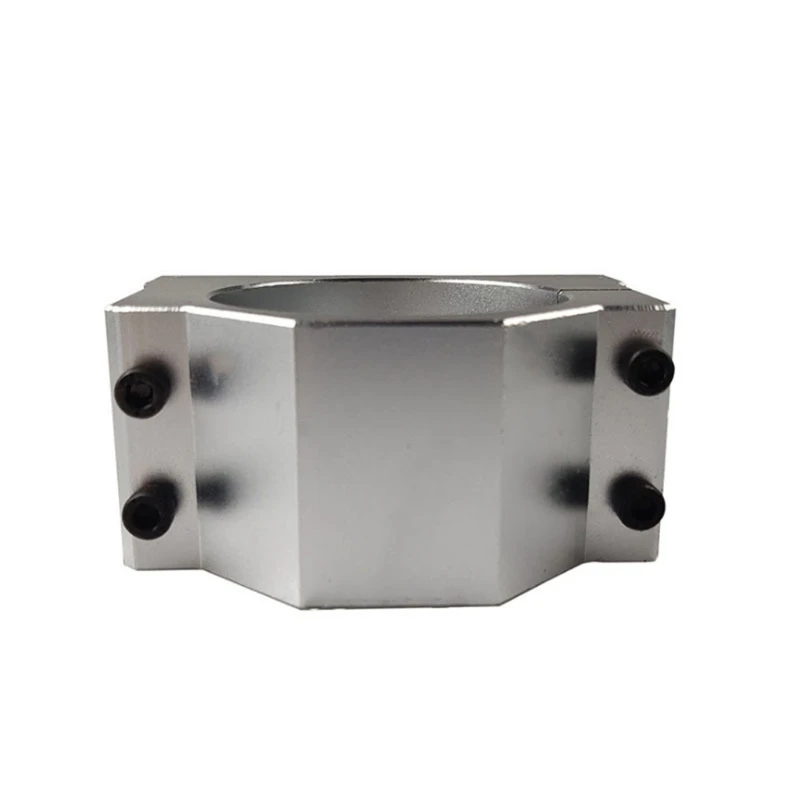 

Aluminum Alloy Spindle Motor Base Clamp / Fixing Bracket Inner Diameter 45--65mm Engraving Machine Accessories