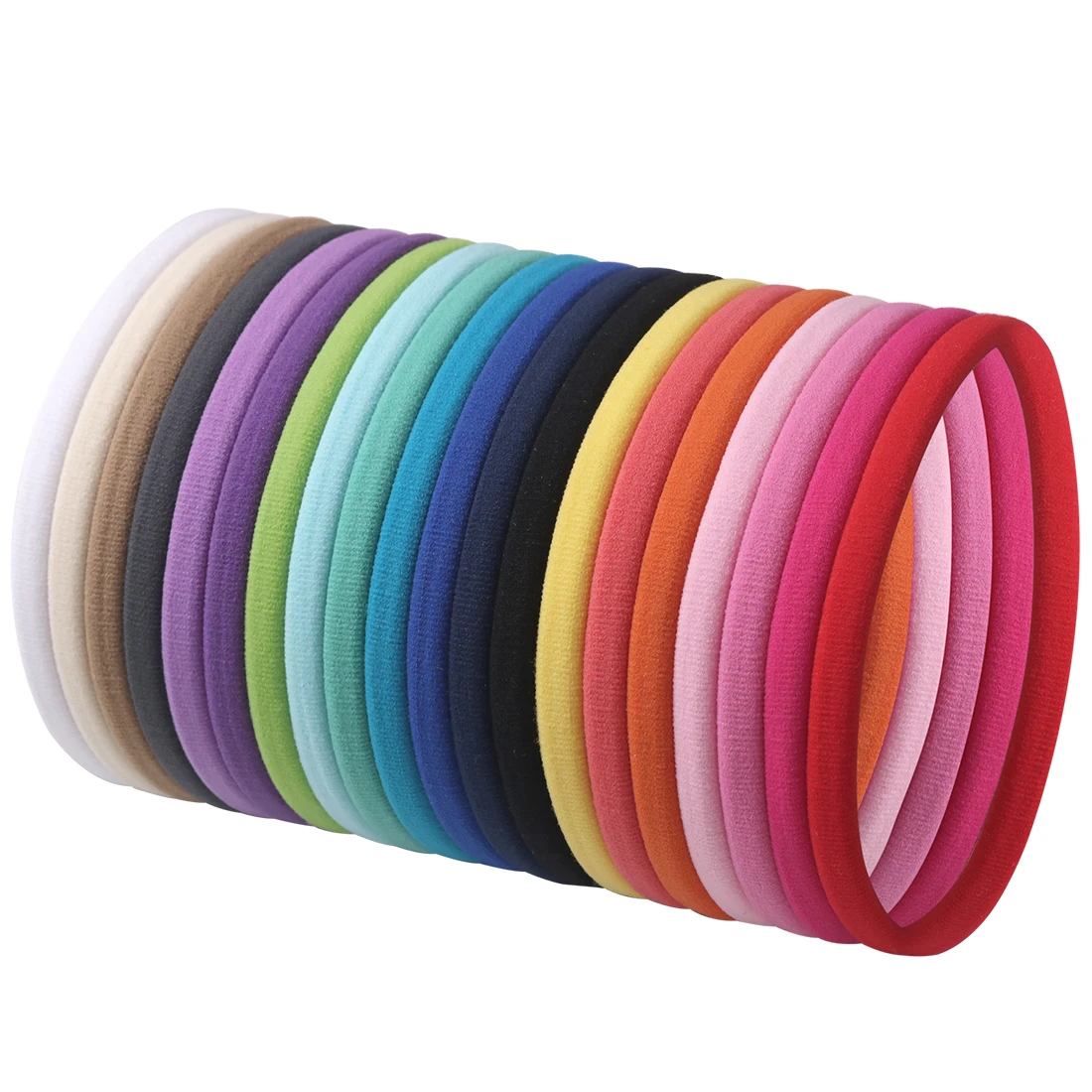 Нейлоновые эластичные повязки для волос 40 шт./лот диаметр 5 8 дюйма одноразмерные