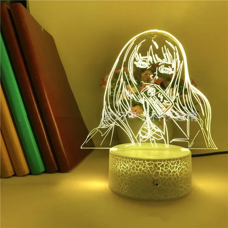 

Аниме лампа джабами из Kakegurui Yumeko компульсивный игрок подарок для спальни Декор Светильник милый Японский СВЕТОДИОДНЫЙ ночсветильник