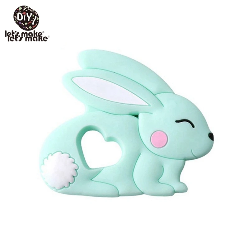Let'S Make 1Pc Silicone Baby Teether Toddler Toys Diy Stroller Accessories For Pacifier Chain Owl Food Grade Toys Baby Teether - Цвет: 1ER129510