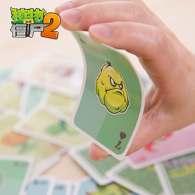 55 шт . Растения против Зомби персонажей покер карты ПВЗ игровая карта настольная