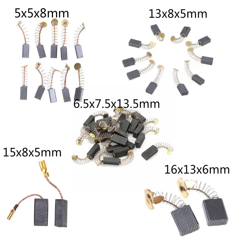 

10 Pcs Mini Drill Electric Grinder Replacement Carbon Brushes Spare Parts For Electric Motors For Dremel Rotary Tool