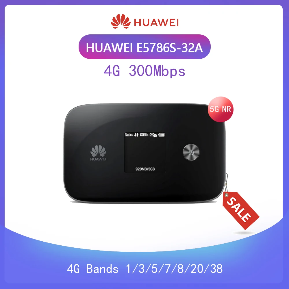 

Разблокированный роутер HUAWEI, 4G LTE, 300 Мбит/с, 4G Карманный Wi-Fi роутер с аккумулятором 3000 мА/ч и 2 антеннами
