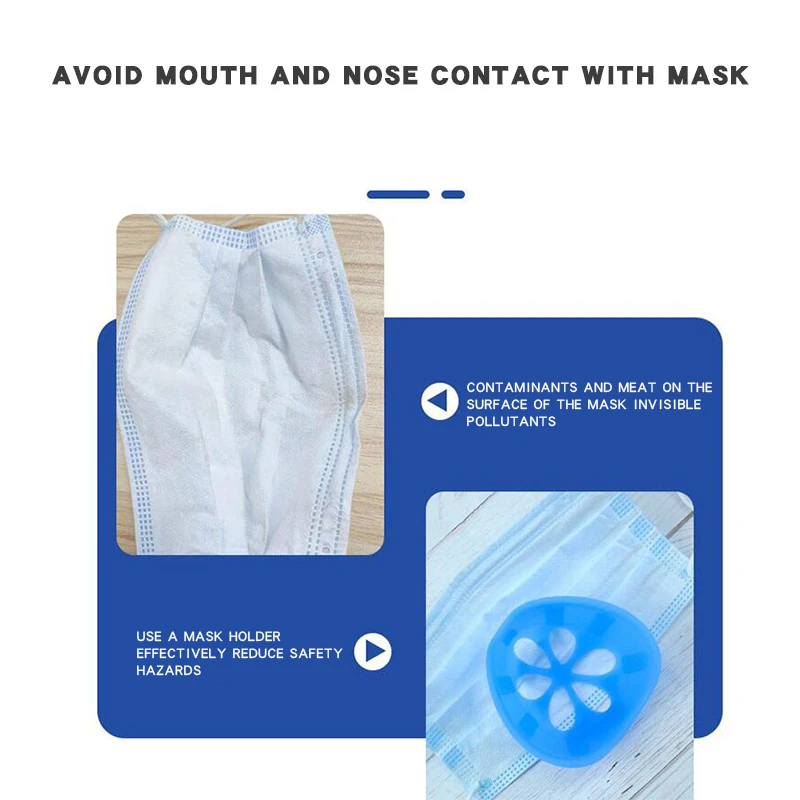 Одноразовые кронштейны для маски 3D защита дышащая маска кронштейн пищевой