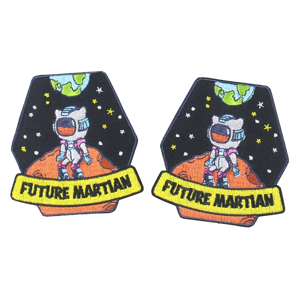 

5PCS Space Astronaut Patches Badges Iron on Transfers for Clothing Embroidery Applique DIY Sewing Apparel Accessories Wholesale