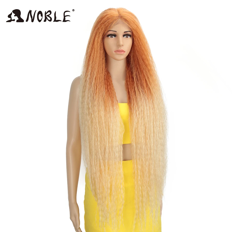 Noble Cosplay Wig Long Braided Wig 38inch Synthetic Lace Front Wigs For Women Pink Green Wig Lace Front Wigs For Black Women