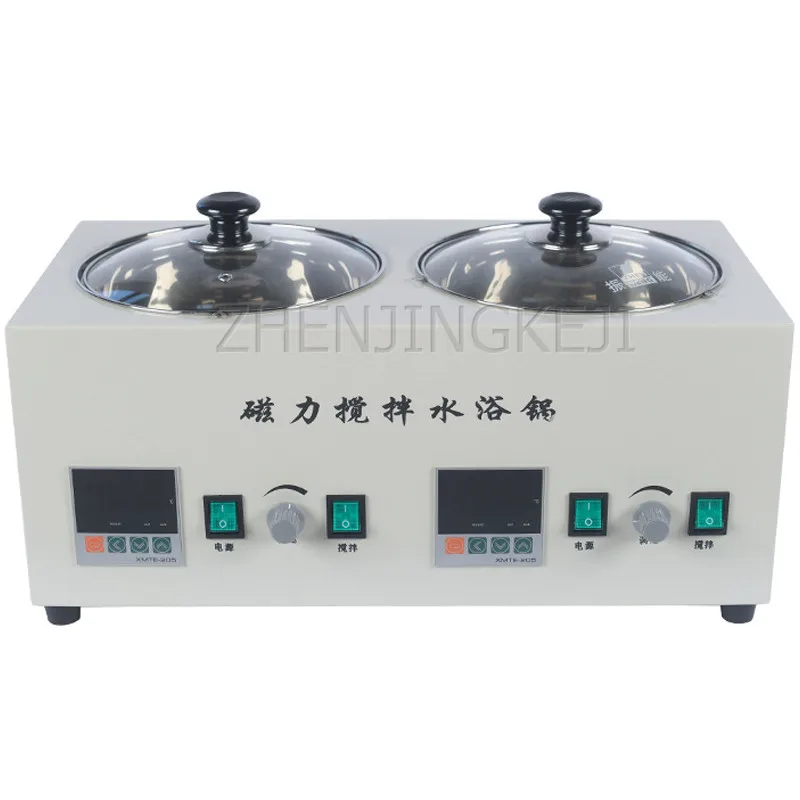 

2 Holes Electro-thermal Constant Temperature Magnetic Stirring 220V Water Bath Oil bath Stainless Steel Laboratory Equipment