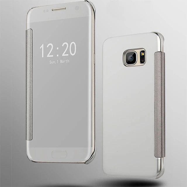 Silver Прозрачный зеркальный флип-чехол для samsung Galaxy S5 S 5 V Galaxy YS5 samsung SV I9600 SM G900 G900F G900i SM-G900F чехол для телефона - Цвет: Silver
