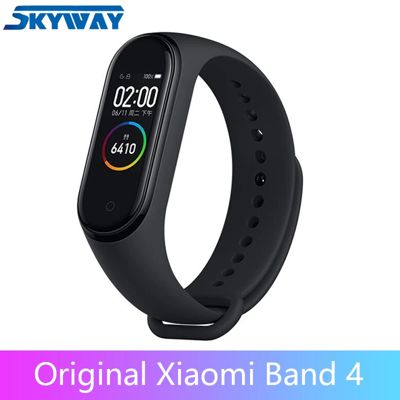 Оригинальный Смарт браслет Xiaomi Mi Band 4 AMOLED экран Miband Smartband фитнес трекер Bluetooth