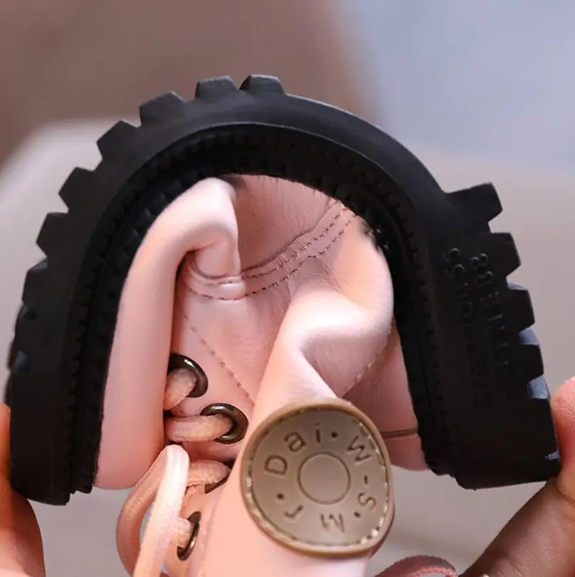 Брендовые осенне зимние детские ботинки мартинсы для мальчиков и девочек модные