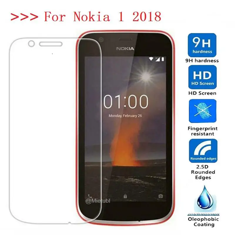 Для закаленного стекла Nokia 1 стекло 2018 протектор экрана для Nokia1 TA-1047 TA-1056 TA-1079