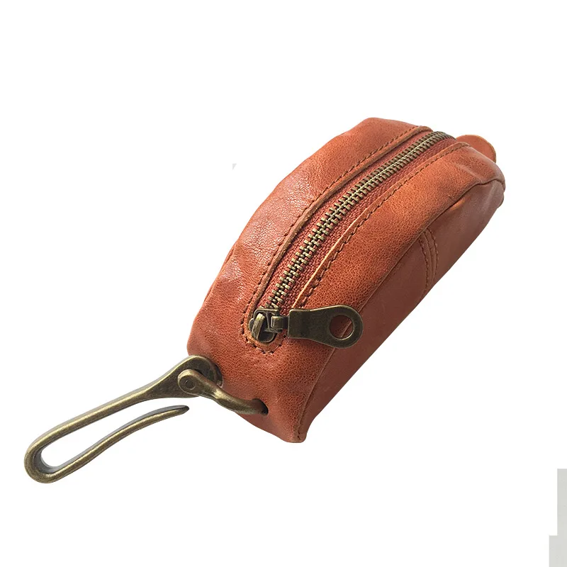2020 оригинальный дубленый кошелек для ключей унисекс Винтажный чехол сумка из
