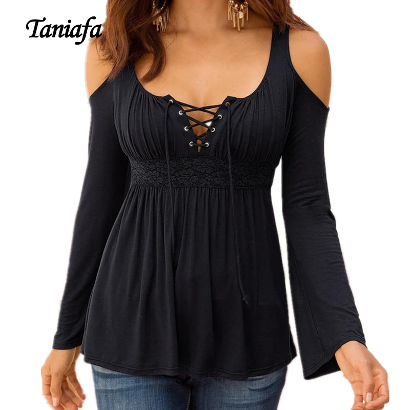 Женская облегающая футболка с длинным рукавом однотонная Повседневная