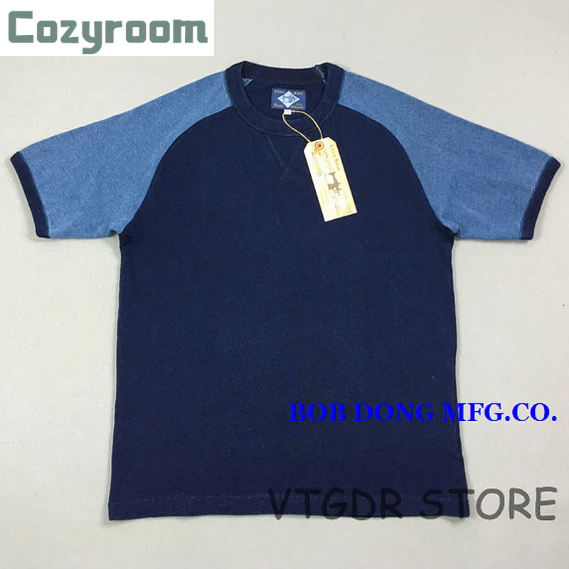 

Cozyroom футболки цвета индиго с растениями, реглан, винтажные западные футболки с круглым вырезом