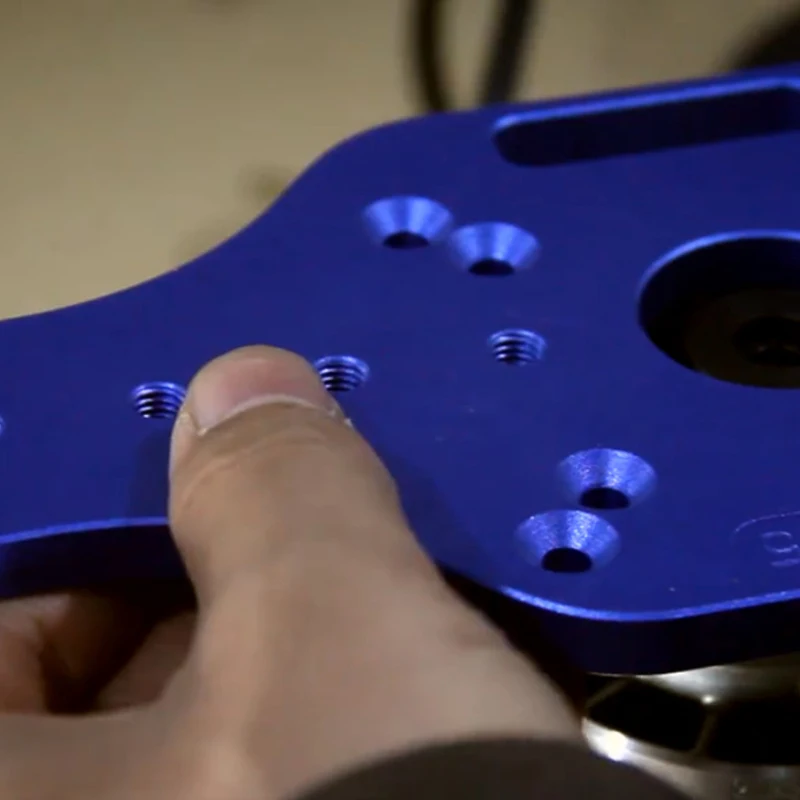 

Trimming Machine Bottom Plate Electric Wood Milling Plate Small Gong Machine Trimming Slotted Bottom Plate Woodworking