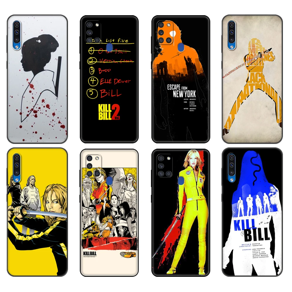 Черный чехол из ТПУ для Samsung Galaxy A50 50S A30S A10 A01 A11 A21S A31 A41 A51 A71 M21 M30S S10 LITE kill bill Darth list five -