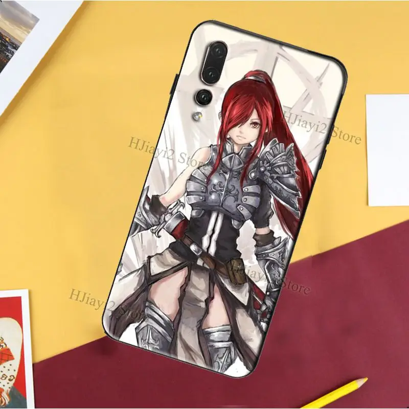 Чехол Erza Fairy Tail для Huawei P30 Pro P10 P20 P40 Lite P Smart 2019 Z Mate 30 10 20 | Мобильные телефоны и