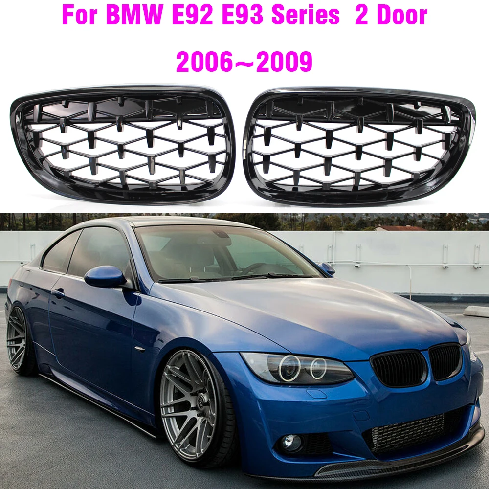 

Car Grille Meteor Type ABS Kidney Grille Modified Parts For BMW (E90 E91 E92 E93) M3 Series For BMW E92 E93 Coupe 2005-2008