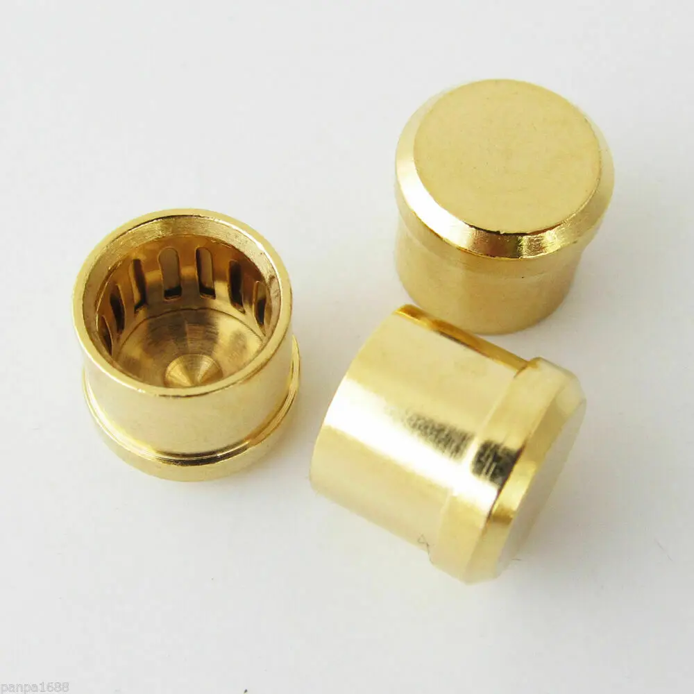 4pcs High Qlity Noise Stopper Gold Plated Copper Dust Cap for RCA Jack