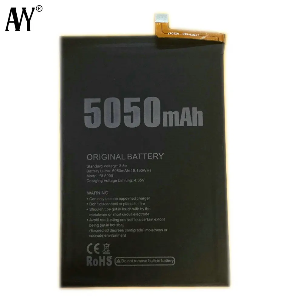 AVY For Doogee BL5000 Battery Replacement Batteries Li-polymer Bateria 5050mAh Tested+Repair tools | Мобильные телефоны и