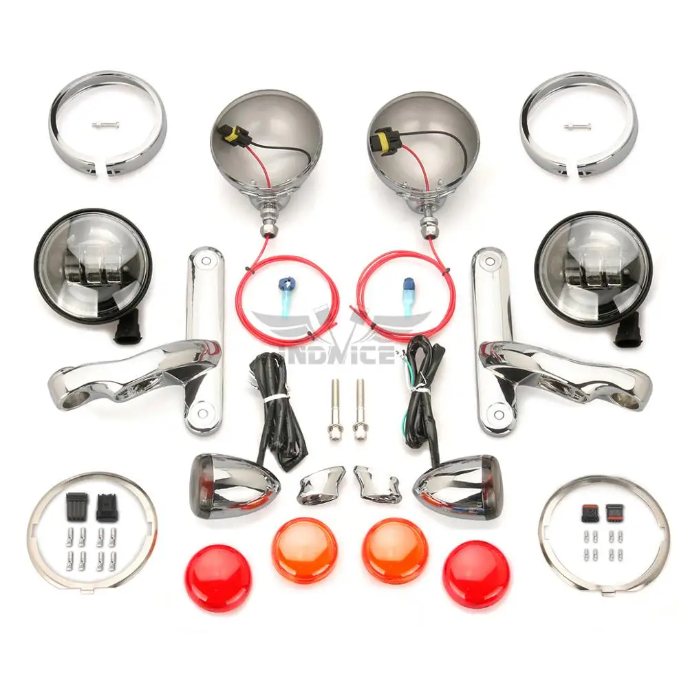 Для harley вспомогательные кронштейны для освещения с поворотными сигналами Touring