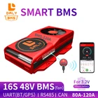 18650 smart BMS 16S 48V 80A 100A 120A Bluetooth 485 к USB устройству NTC UART программное обеспечение togther Lion LiFepo4 батарея BMS с вентилятором