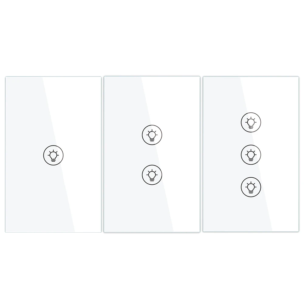 

1/2/3 Gang Tuya APP Voice Control Zigbee Dimmer Smart Household LED Light Switch for Alexa Google Home Lamp Controller