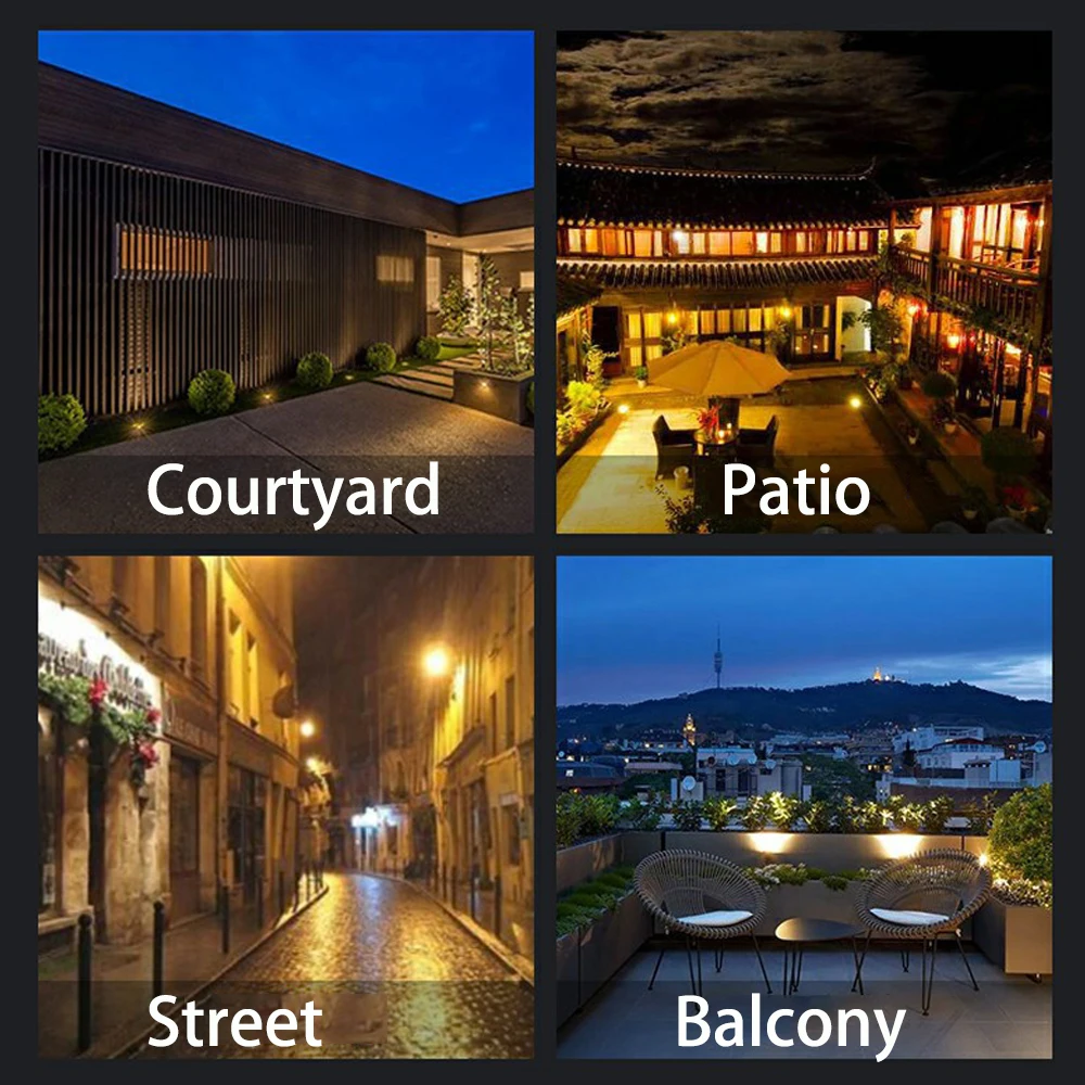 2 шт. водонепроницаемые уличные лампы на солнечной батарее|Светодиодные