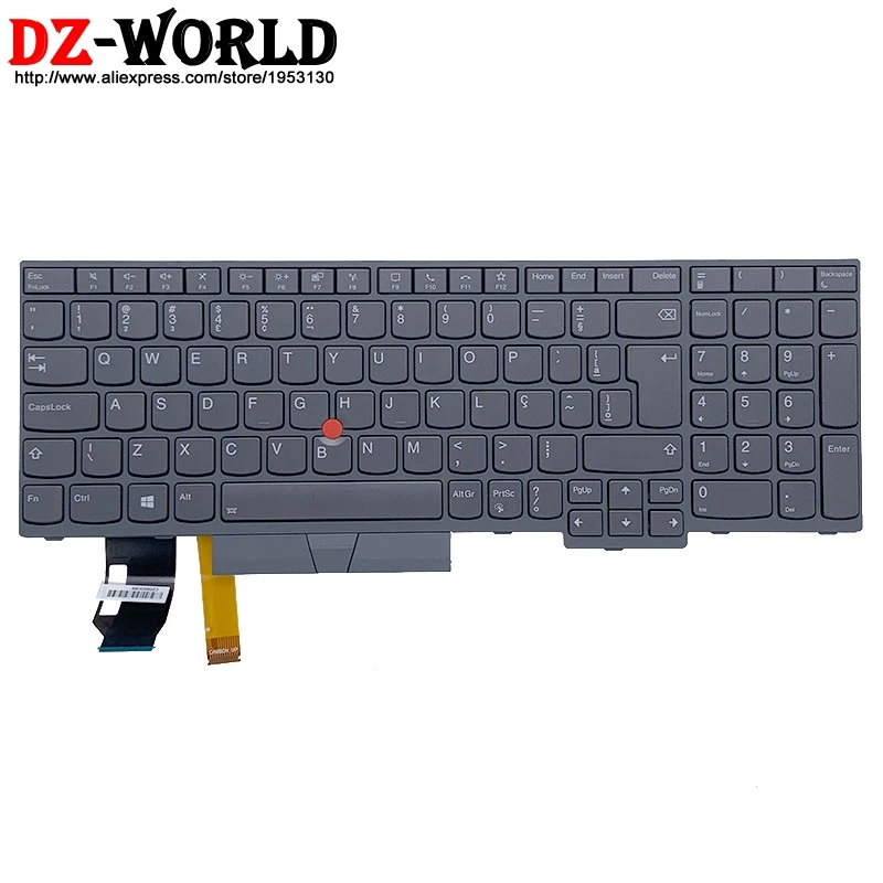 

New Original Gray BR Brazilian Backlit Keyboard for Lenovo Thinkpad T15 Gen2 P15S Gen2 Laptop 5N21B08455 5N21B08418
