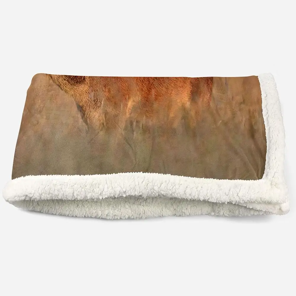 Irisbell плед на кровать с изображением животных мира оленя диван 3D животное Принт