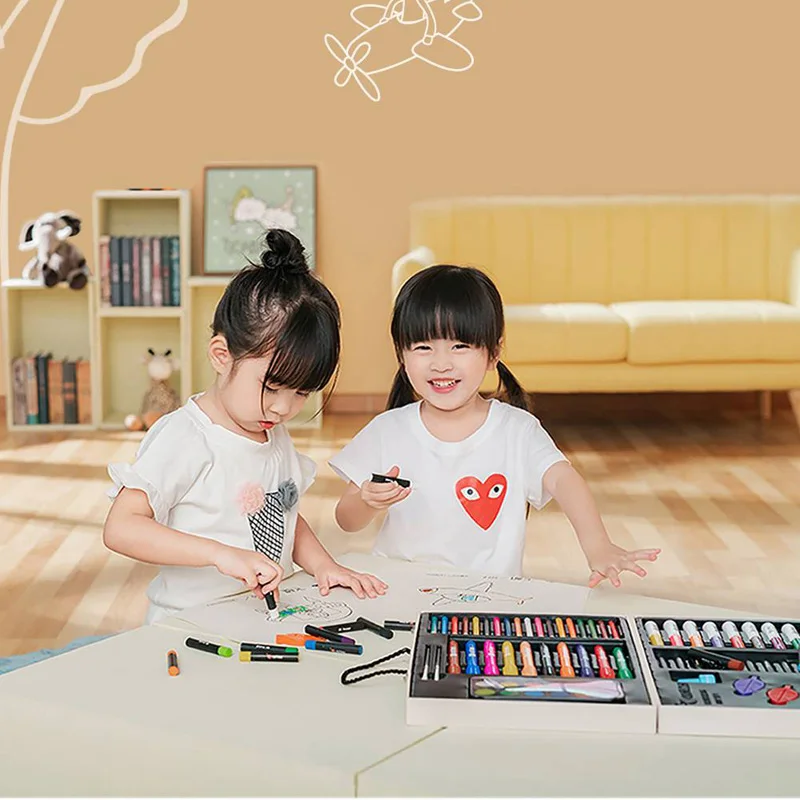 Xioami детский художественный набор для рисования цветная ручка карандаш масляная