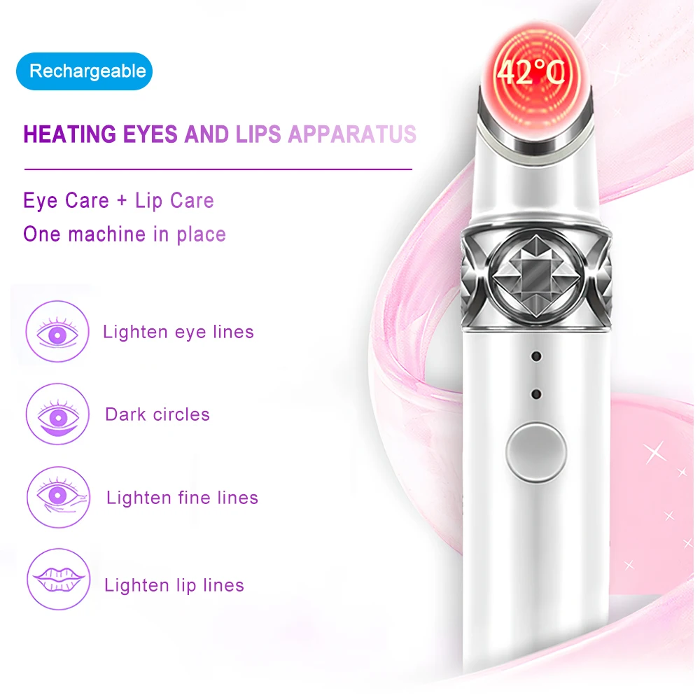 Портативный Электрический массажер для глаз губ против морщин старения
