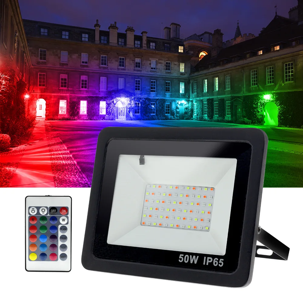 110V/220V RGB светодиодные потолочные светильник 20W 30W 50W 100W наружный Омыватель стены