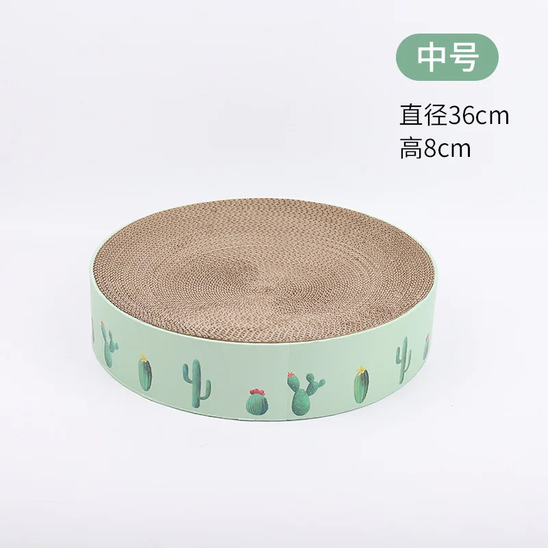 Круглый гофрированный бумажный наполнитель для кошачьих туалетов кактус
