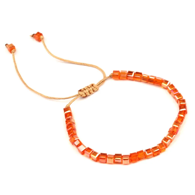 Кожаный Хрустальный Браслет классический плетеный браслет с хрустальными