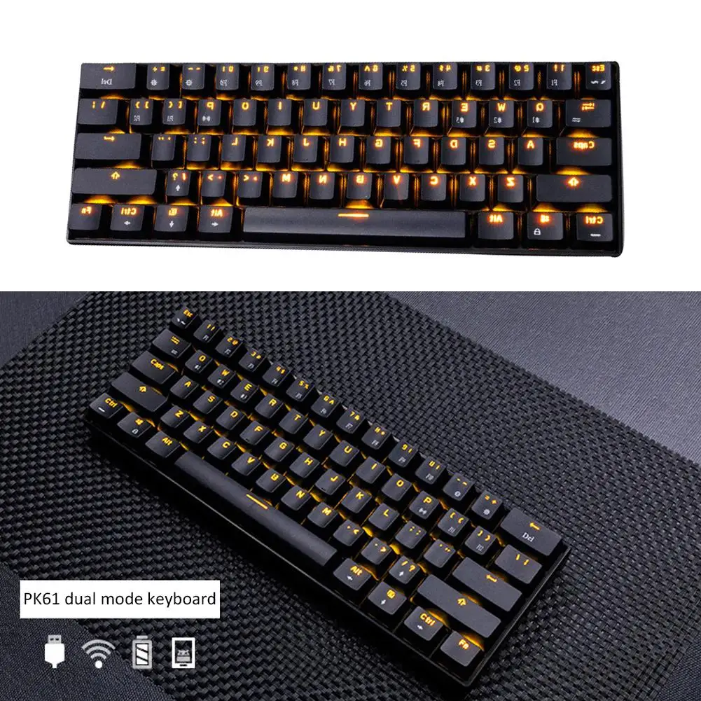 Беспроводная механическая Bluetooth клавиатура RGB для геймеров RK61 офисный компьютер