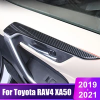 for toyota rav4 rav 4 2019 2020 2021 xa50 car door armrest frame strip decoration cover interior modification accessories