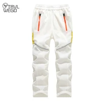 trvlwego hiking travel pants summer outing children patchwork trousers kids boys girls sport quick dry prevent uv outdoor