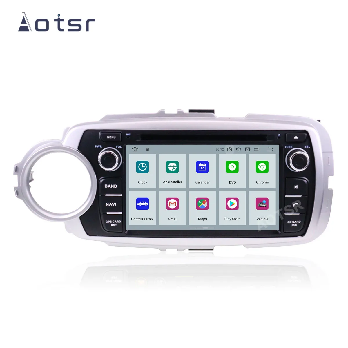 

AOTSR 2 Din Car Radio Coche Android 10 For Toyota Yaris 2012 - 2015 Central Multimedia Player GPS Navigation 2Din DSP Autoradio
