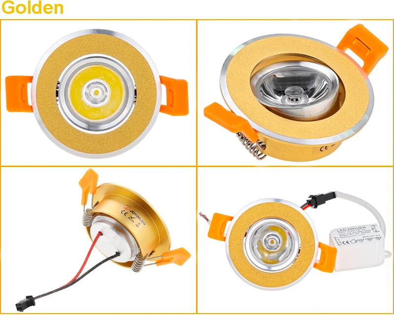 Aluminum 110V 220V LED Mini Ceiling LED Spot Light Lamp Dimmable Led Downlight Cabinet Recessed Spot Light 3W Including Drive