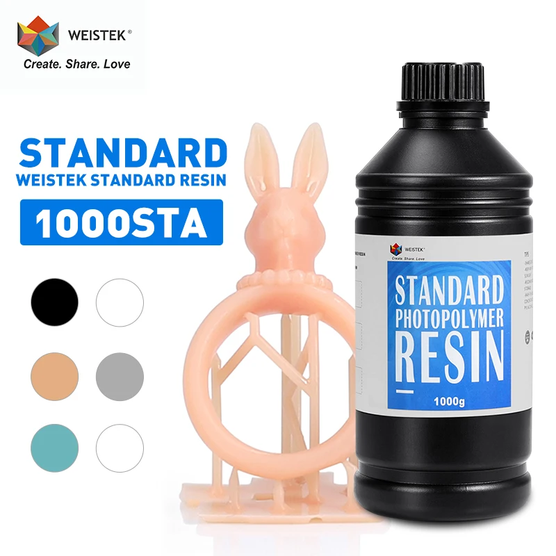 WEISTEK 3D ать 1000 нм жесткая УФ чувствительная Смола 1X/2X/4X g/1L Resina для фотонного моно ЖК