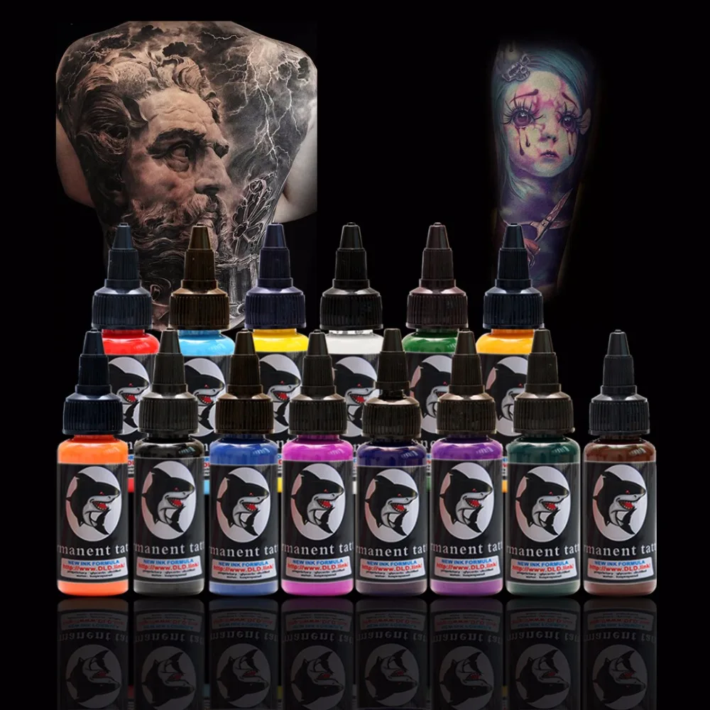 

Professional 30ml/bottle Tattoo Ink Set Microblading Permanent Makeup Pigment 14 Colors Tattoo & Body Painting Ink for Tattoo