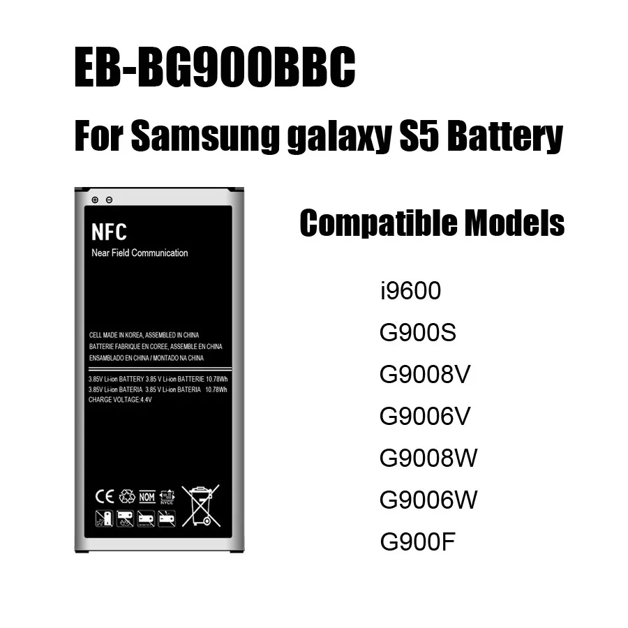 Аккумулятор PINZHENG для Samsung Galaxy S4 S5 S6 Note 3 4 B800BE B600BC EB BN910BBE BG900BBC BG920ABE|Аккумуляторы