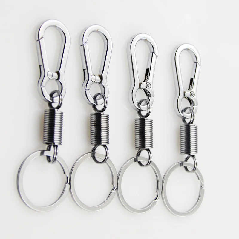 Автомобильный брелок из цинкового сплава универсальный пружинный для мужчин и