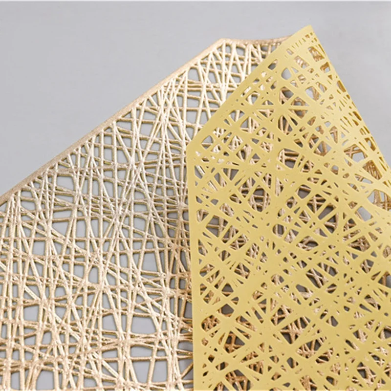 6 шт. ПВХ салфетки Восьмиугольные полые Водонепроницаемый Нескользящие Коврики