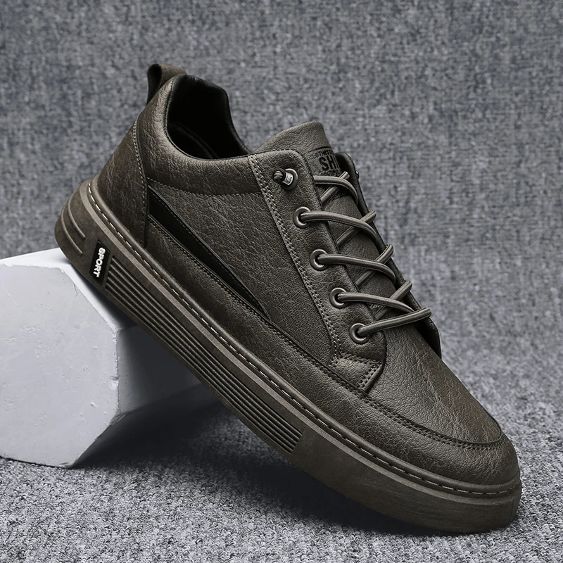 

Новое поступление; Повседневная обувь для мужчин; Цвет бежевый, черный; Популярная Молодежная модная мужская обувь; Удобные повседневные му...