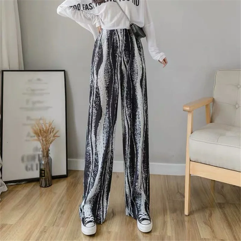 

Брюки женские повседневные в стиле оверсайз, шикарные свободные широкие штаны в стиле ретро, Подростковая универсальная уличная одежда в с...