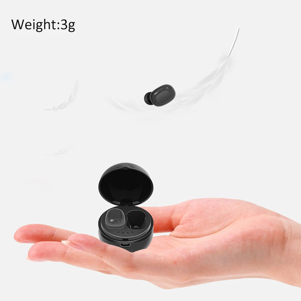 

A10 New TWS Wireless Bluetooth5.0 HiFi Earphone Stereo Bilateral Call Sports Earphone Easy To Carry Mini Charging Compartment.