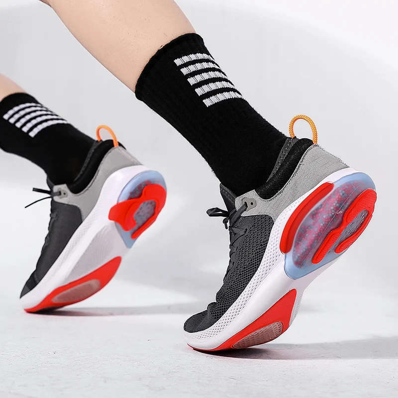 SALUDAS Men Sneakers ​Running Shoes Air Cushion Breathable Mesh Sports Shoes Tennis Sneakers Soft Bottom Fashion Runng Shoe