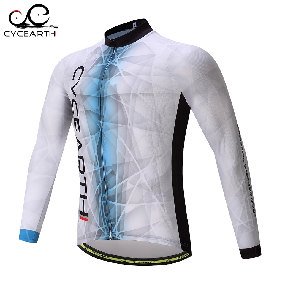 

CYCEARTH 2017 Cycling Jersey Long Sleeve Bicycle Cycling Clothing Riding Shirt Maillot Ropa De Ciclismo Breathable CELJ001